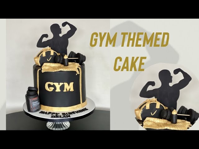 How to make a | Gym Themed Cake - YouTube