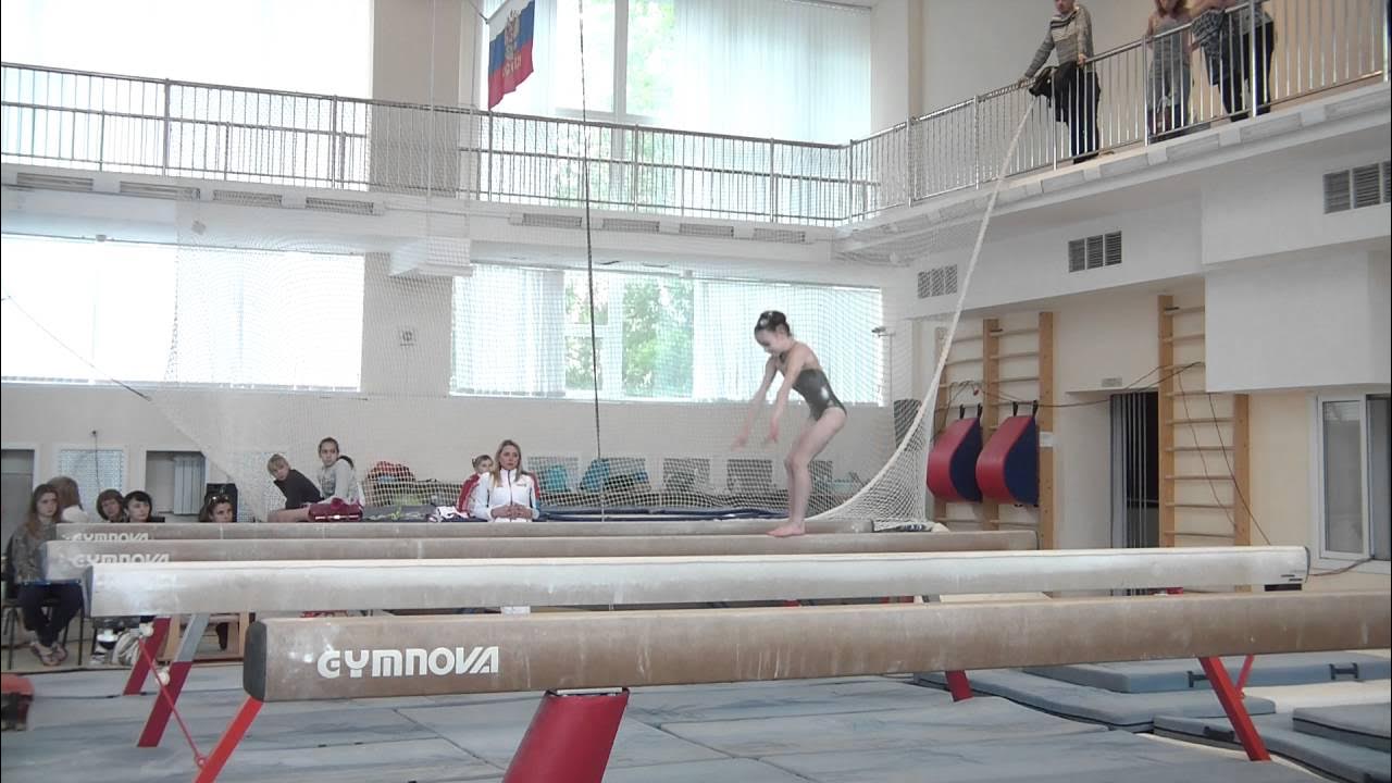 Спортивная гимнастика бревно девочки
