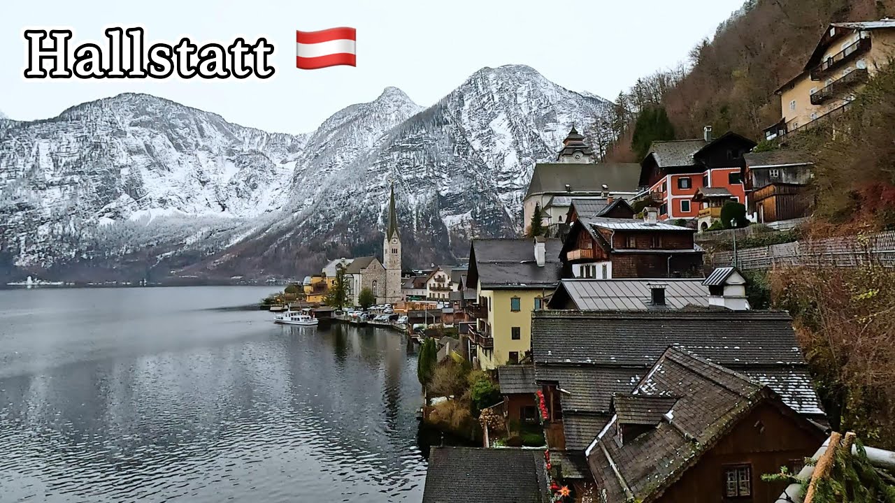 🇩🇪 MÜNİH’TEN ➡️ 🇦🇹HALLSTATT’A ARABAYLA YOLCULUK 🏔️ MASALSI TUZ MADEN KÖYÜNÜ KEŞFEDELİM! ❄️#hallstatt
