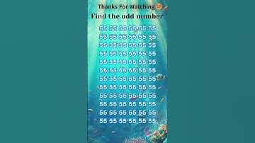 Find the odd number out - Impossible Challenge🔥