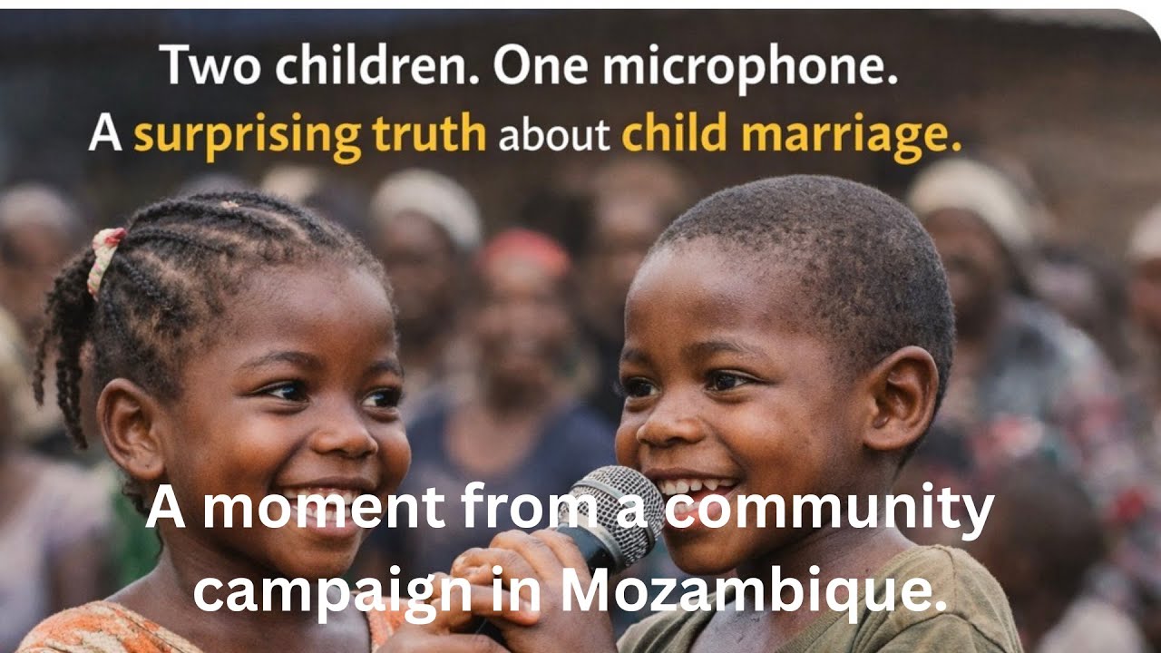 Two children. One microphone.A surprising truth about child marriage.