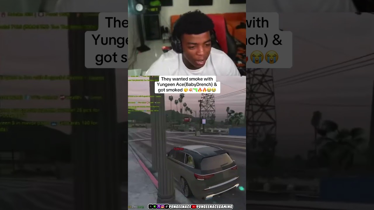 Yungeen Ace FIVEM Cheats ALLEGATIONS Continues 🤣 #yungeenace #gtarp #fivem #shorts