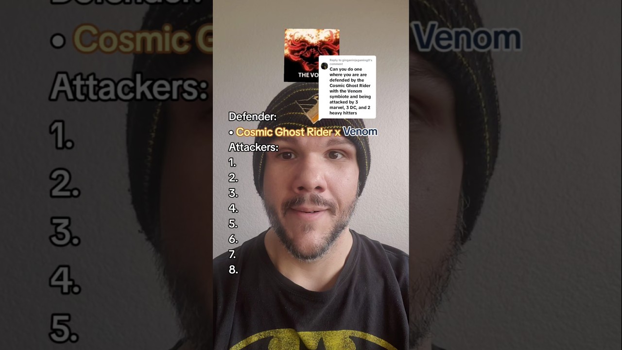 Cosmic Ghost Rider x Venom vs. 3 Marvel, 3 DC, 2 Heavy Hitters