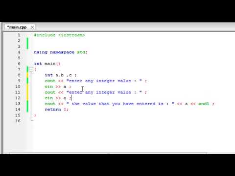 C++ Programming - 6th Tutorial - Using The Cin - 2017