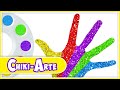 Aprende los Colores con Pintura de Glitter para Manos | Los Juguetes Son Divertidos