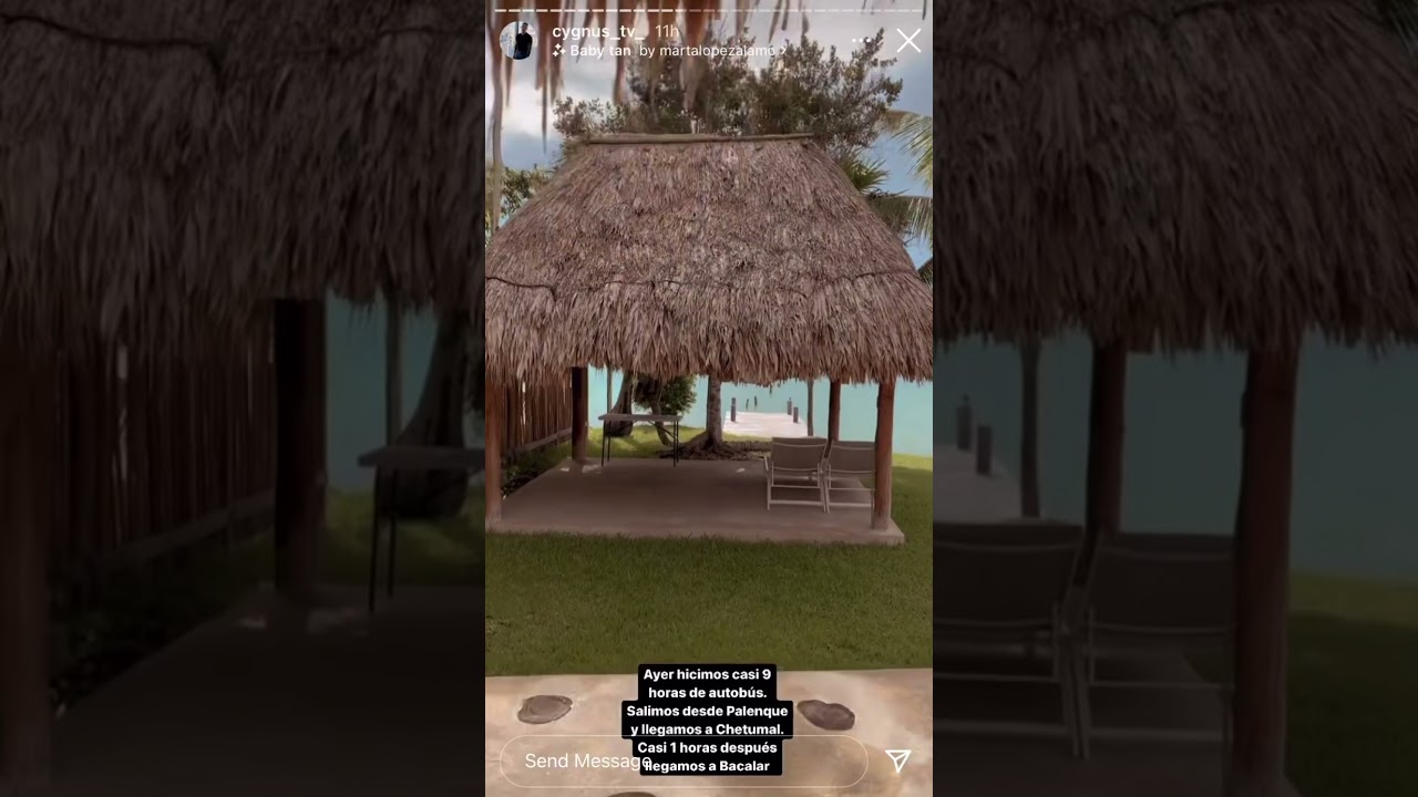 19 oct 21 Quintana Roo @cygnus y @the romantic corner Instagram stories 