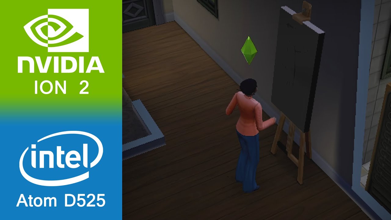 The Sims 4 Gameplay NVIDIA ION 2 + Intel Atom D525