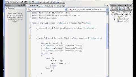 switch case in asp.net