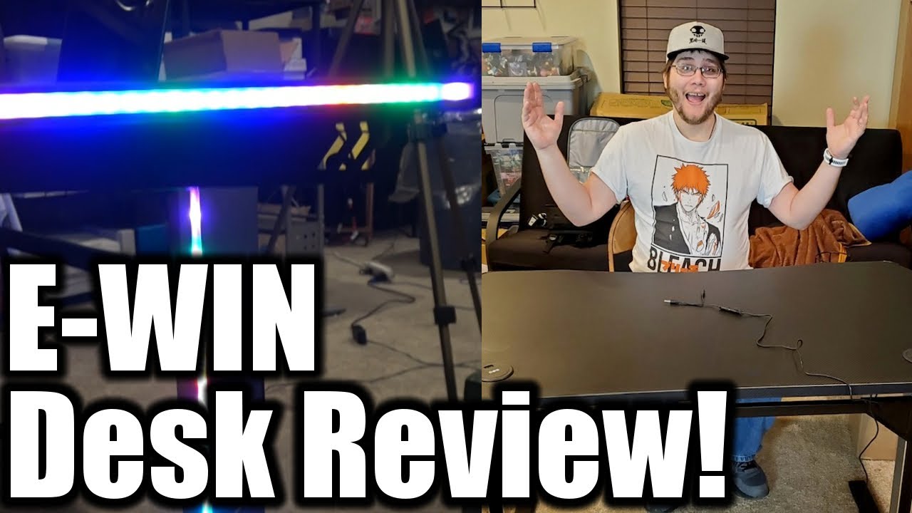 My NEW RGB Ewin Racing Gaming Desk! (2022) YouTube
