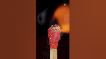 Setting fire with a string #satisfyingvideo #experiment #macro