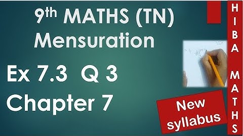 9th maths chapter 7 exercise 7.3 question 3 tn samacheer hiba maths