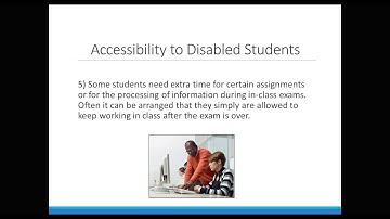 Making Classrooms Accessible to Disabled Students