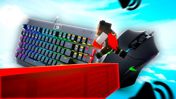 KEYBOARD & MOUSE SOUNDS ASMR (BUTTERFLY CLICK) | HYPIXEL BEDWARS (720P 60FPS)