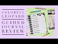 COLORFUL LEOPARD GUIDED JOURNAL REVIEW & JOURNAL WITH ME | THE HAPPY PLANNER
