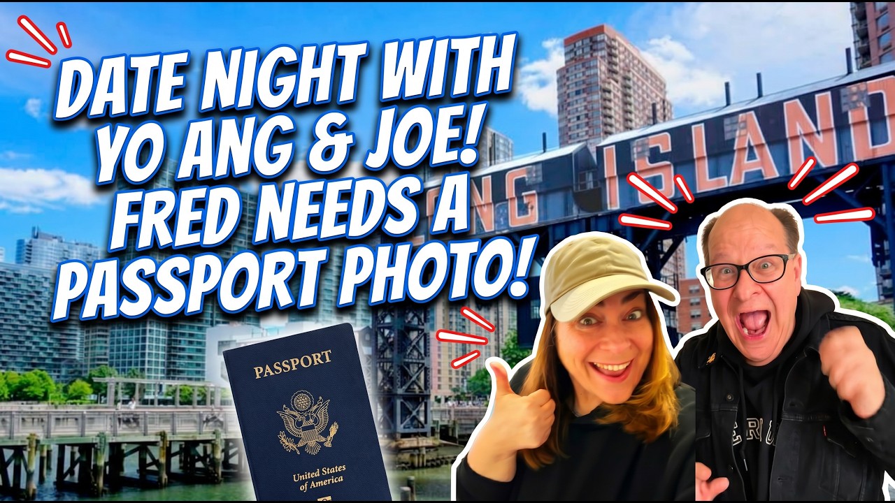 LIVE 🔴 It's Date Night in NYC! Let's Get Fred his Passport Photo 🤣 #nyc #life
