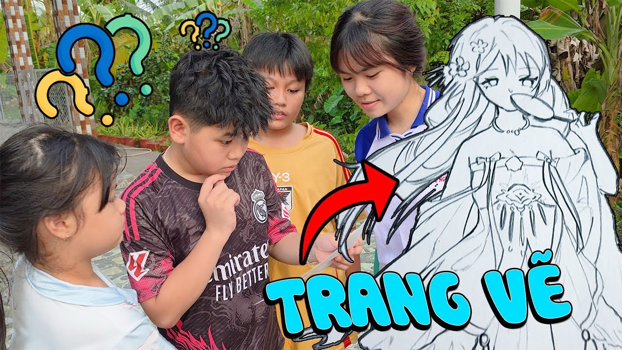 Thử thách Trang nè vẽ cô gái