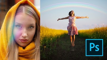 How to Add Realistic Rainbow To Photo in Photoshop | Rainbow effect overlays