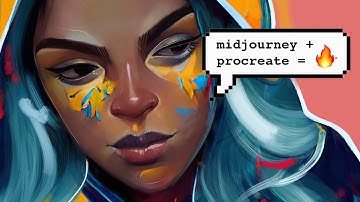 [Procreate] Creating a Portrait using the help of Midjourney AI