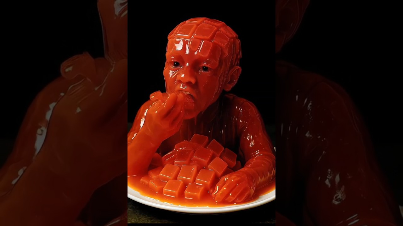 Jelly man eating jelly 