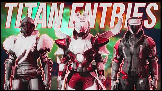 Destiny 2 Threads Of Light Titan Entries 3Rd Contest Season Of The Lost