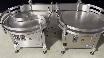 Rotary bottle unscrambler.Bottle sorting machine.How to use the machine to arrange the bottles neatl