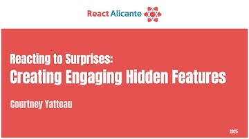 2025 10 03 15 COURTNEY YATTEAU   CONGRESO REACT ALICANTE  The international React js conference in S