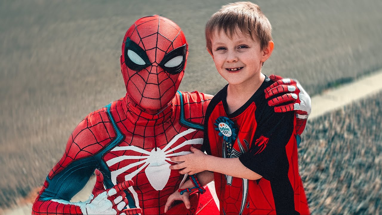 SPIDER-MAN SURPRISES LITTLE BOY FOR HIS BIRTHDAY! *EMOTIONAL* - YouTube