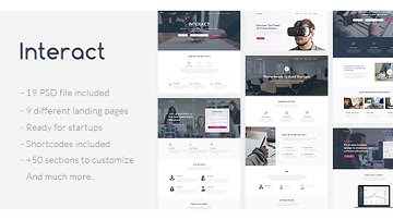 Interact - Multipurpose Landing Page Template | Themeforest Website Templates and Themes