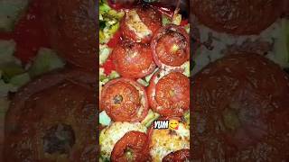 Easy and Quick Rice stuffed TomatoesStuffedTomatochinesefoodtomatocookingshortsgreececuisine