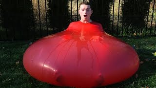 SITTING INSIDE A GIANT 6FT WATER BALLOON!