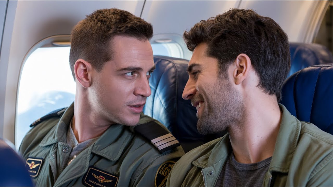 A GAY MAN SLEPT QUIETLY IN SEAT 8A — UNTIL THE CAPTAIN ASKED FOR A COMBAT PILOT AND HE STOOD U