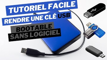 Comment rendre une clé USB bootable sans logiciel - Tutoriel facile