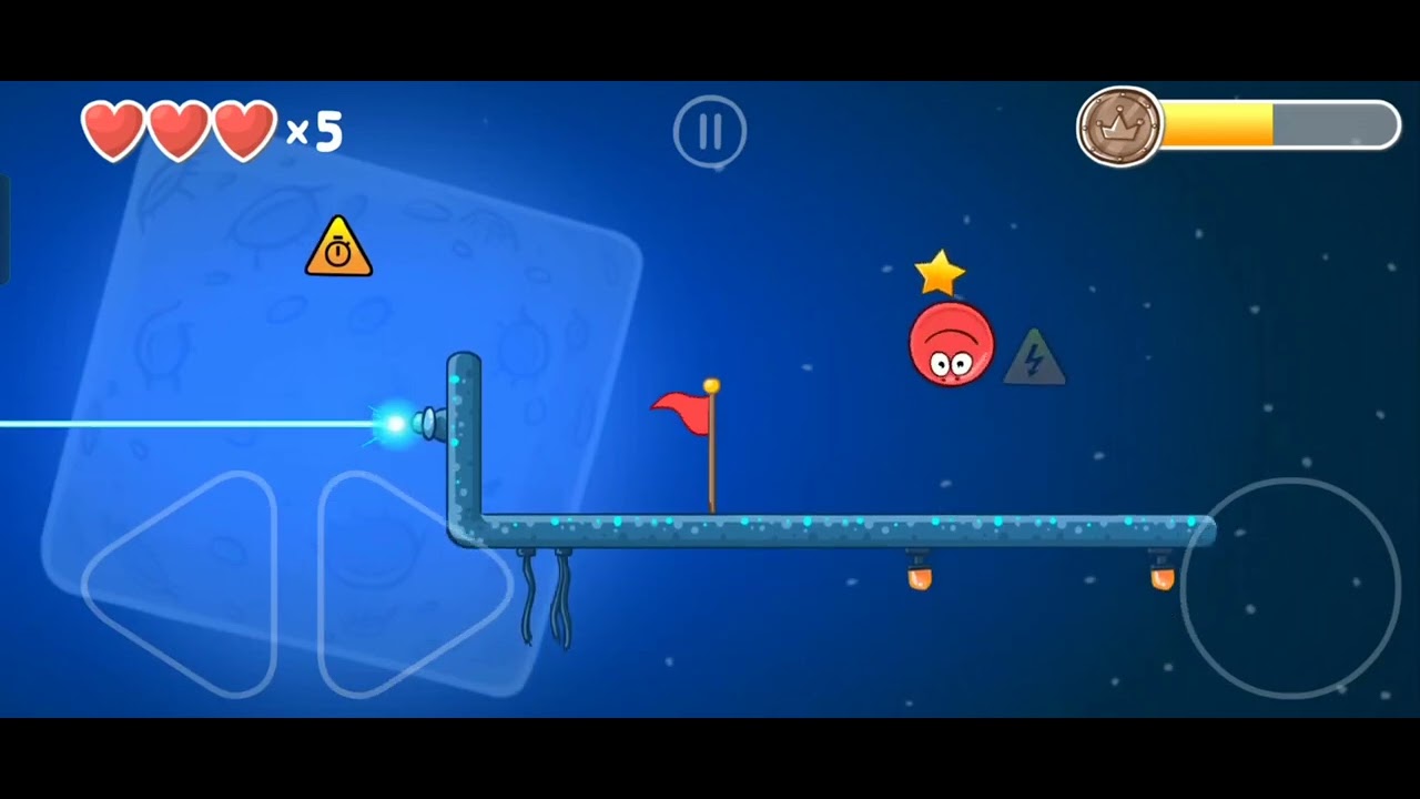 Red Ball 4 - Gameplay Level 54 ( Battle For The Moon )