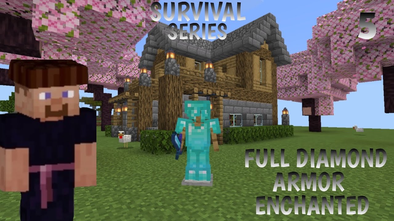 Full Diamond Armor Enchanted In Survival || Survival Series Episode 6 ...