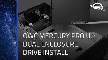 OWC Mercury Pro U.2 Dual Enclosure Drive Installation