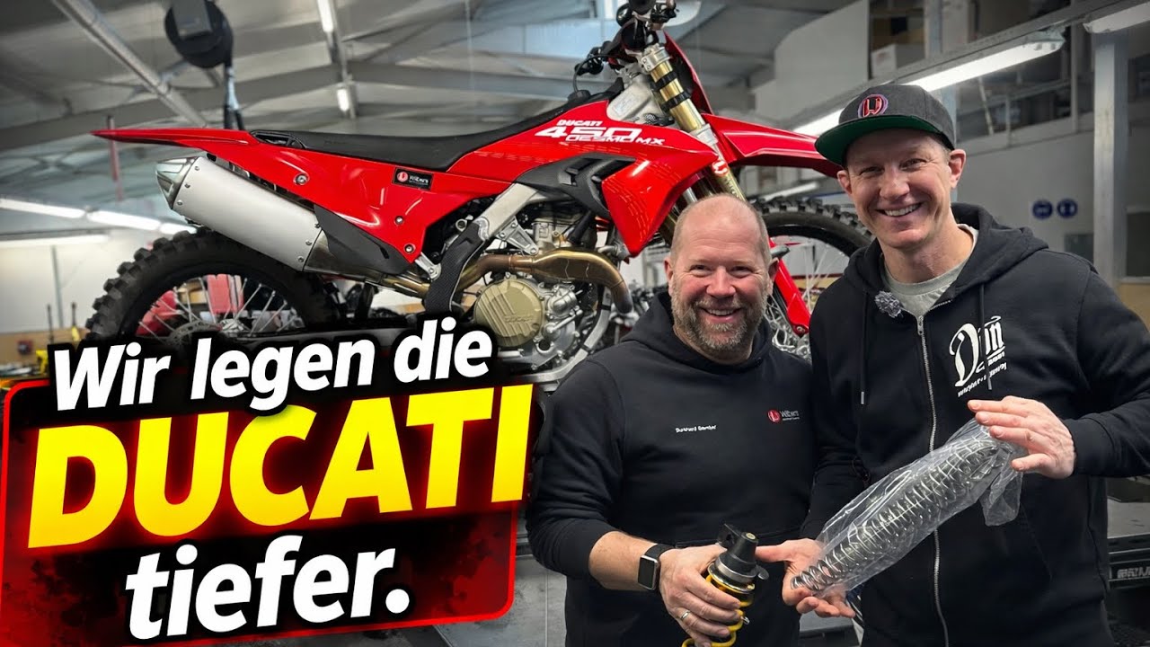 Wir legen die Ducati Desmo 450 MX tiefer