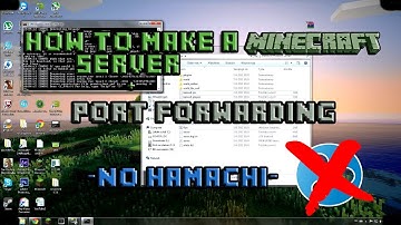 How to make a Minecraft 1.3.2 Craftbukkit server No Hamachi [Port Forward] [FULL HD]