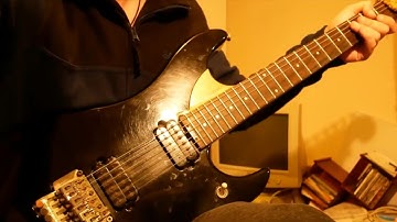 ALTERNATE PICKING shred excercise, combining [3 and 4 note per string] playing. (2020)