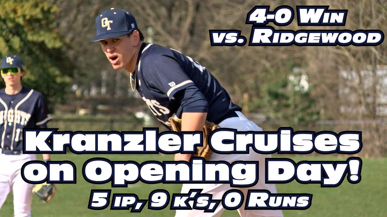 Old Tappan 4 Ridgewood 0 | Opening Day Highlights | Alex Kranzler 5 IP + 9Ks!