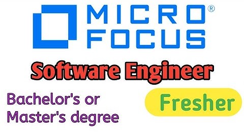 Software Engineer at Microfocus | Fresher | Learning Phase