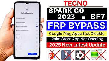 Tecno Spark Go 2023 : GOOGLE/FRP BYPASS Android 12 | Tecno BF7 Frp Unlock Without PC 2025 New Update