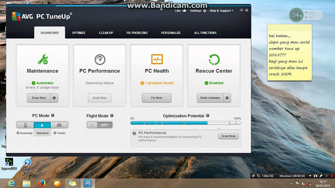 Update Serial Number AVG PC TuneUp 2015 tanpa Crack 100%
