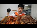 꽃돼지 산더미 한우초밥 닭꼬지 파무침 한식먹방[korean food]mukbang Eating show