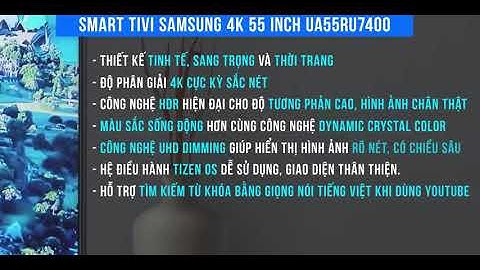 Đánh giá tivi samsung ru7400 43inch