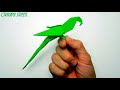 How to make a parrot out of paper. Origami parrot made of paper.