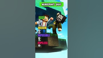 Only a Pro Minecrafter can Ace this Minecraft Blocks!🥳 #shorts #quiz #trivia