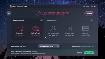 AVG Free Antivirus   How To Temporarily DIsable Protection
