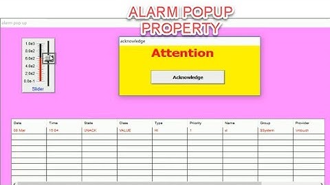POPUP ALARM || SCADA Tutorial For Beginners में POPUP Alarm Property को समझने का आसान तरीका ये है ||