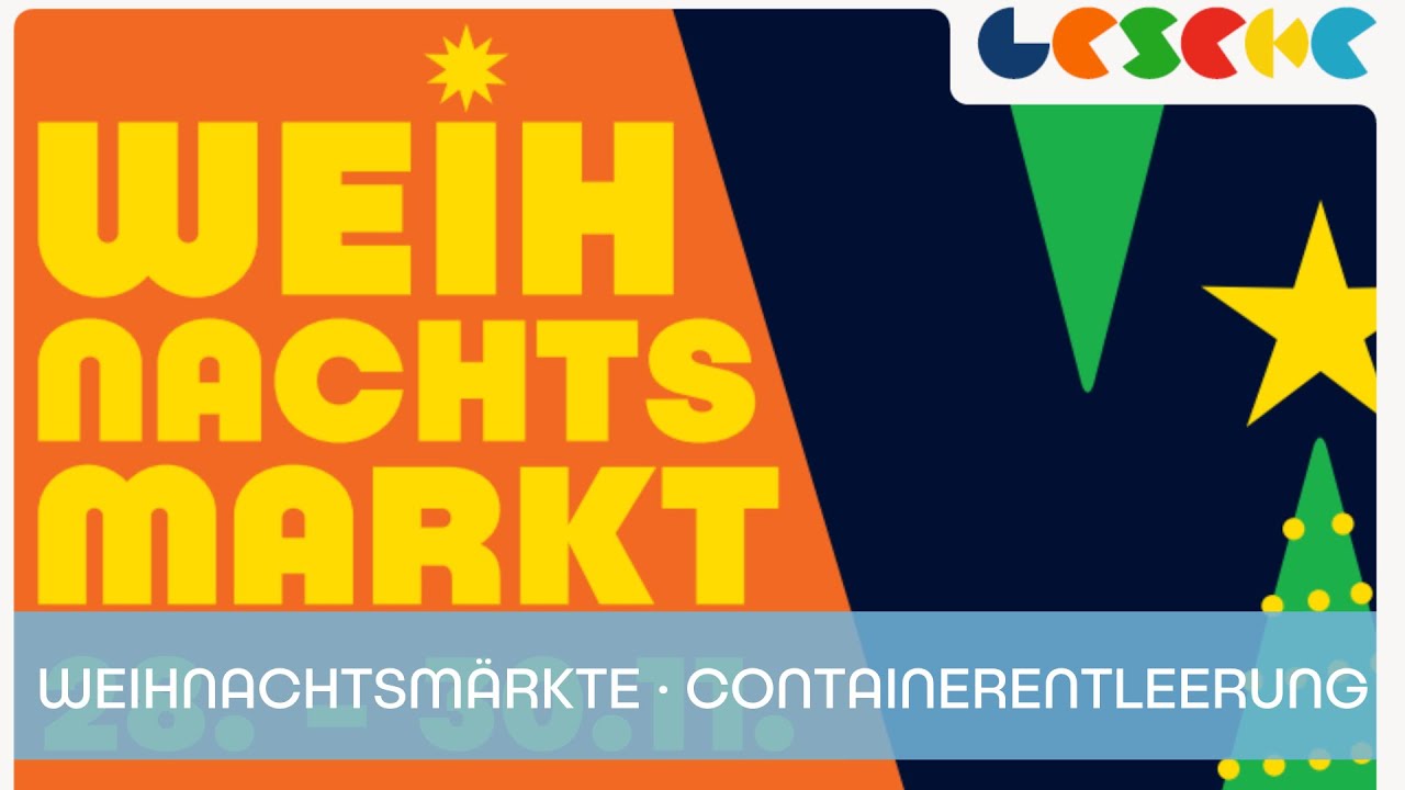 Rathaus TV: Weihnachtsmärkte und Containerentleerung (21.11.2025)