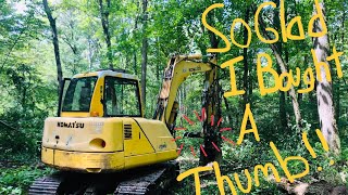 Clearing trees for my 1/4 mile long driveway!!!